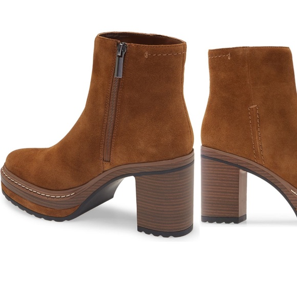 STEVE MADDEN Sloanne Suede Platform Booties NEW - Picture 2 of 5